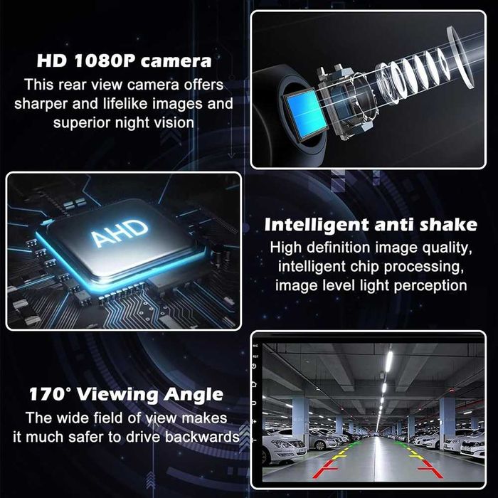 Универсална AHD камера за задно виждане на автомобил 12V