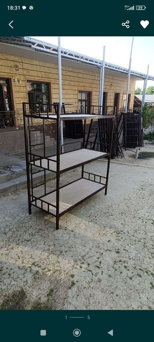 Двухъярусная  кровать металлическая