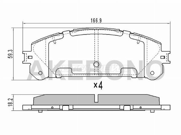 Колодки тормозные Toyota Highlander