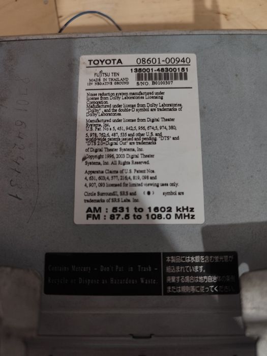 Штатна Toyota Camry
