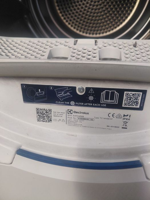 Сушилня Electrolux 8 кг / Термопомпа / A++ / 3 месеца гаранция