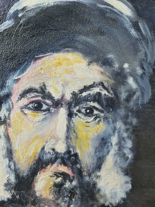 Tablou vechi Fidel Castro 70 cm  semnat