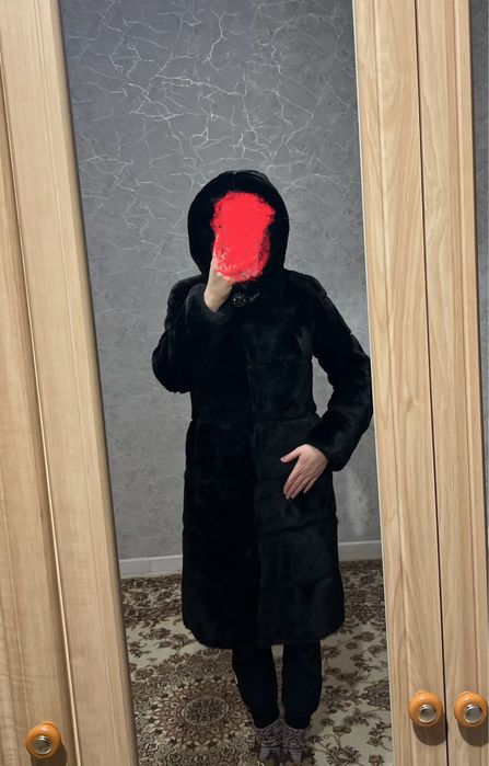 Шуба мутон женский, теплый