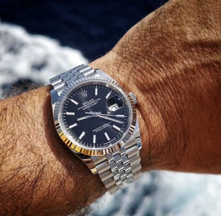 Rolex datejust 41mm сребро