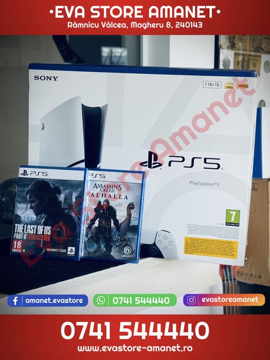 Consola SONY Playstation 5 (PS5) Slim Disc 1TB The last of Us Valhalla