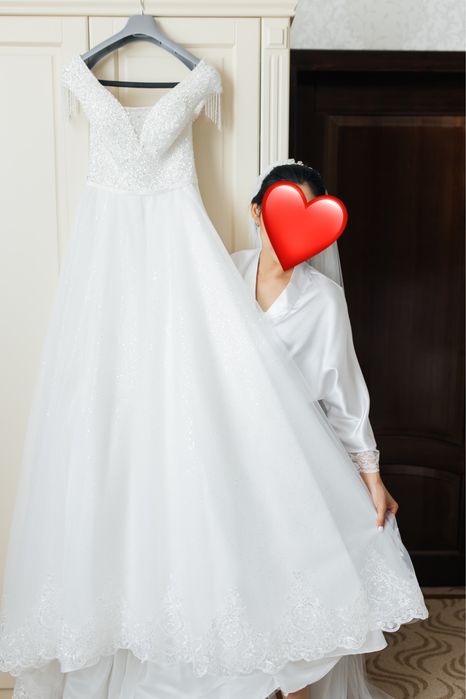 Нежное свадебное платье