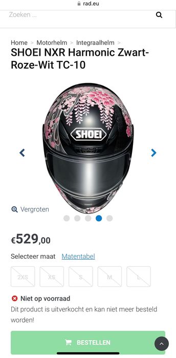 Shoei NXR Harmonic TC-10 black /pink мото каска дамска
