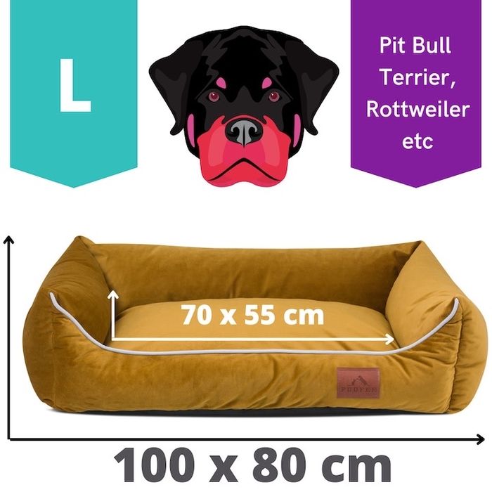 Culcuș pentru animale de companie, crem mustariu, 100 x 800