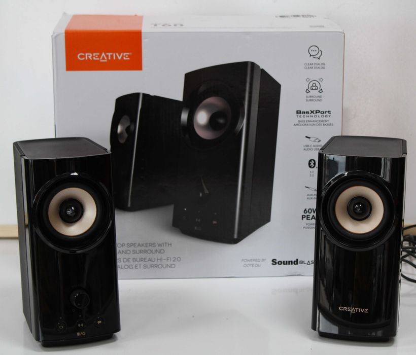 Creative T60 2.0 Speakers 60W Bluetooth 5.0 Black Тонколони