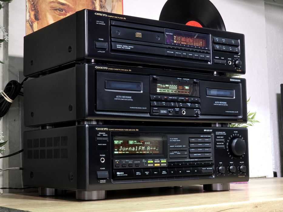 Linie audio ONKYO receiver TX-9031rds, dublu deck , cd-player dx-6830