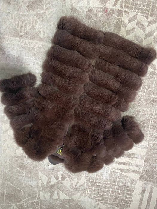 Шуба из Песца с съемными рукавами