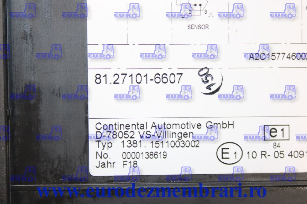 tahograf digital r3.0 man 81.27101.6607 81.25817.7116 81.27101.6569
