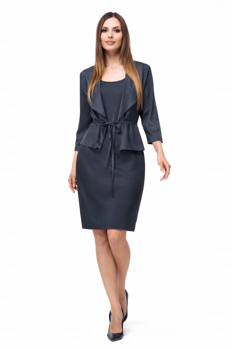 Платье чёрное шелковое