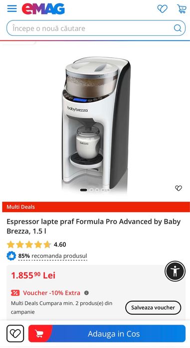 Expressor lapte praf