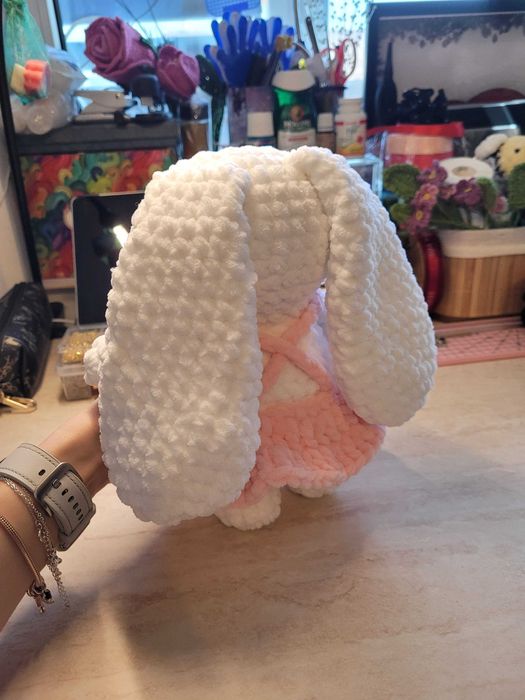 Jucarie Iepuras de Plus Crosetat Manual