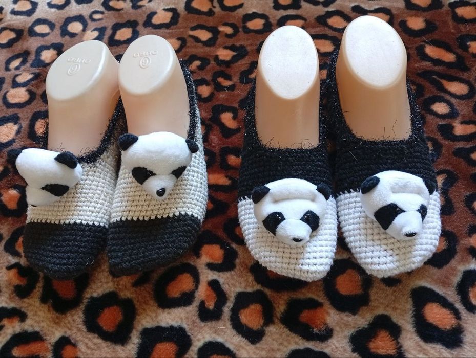 Теплые тапочки Панда