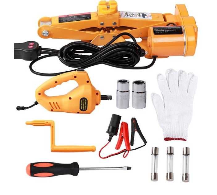 Комплект електрически крик 2Т и гайковерт 12V