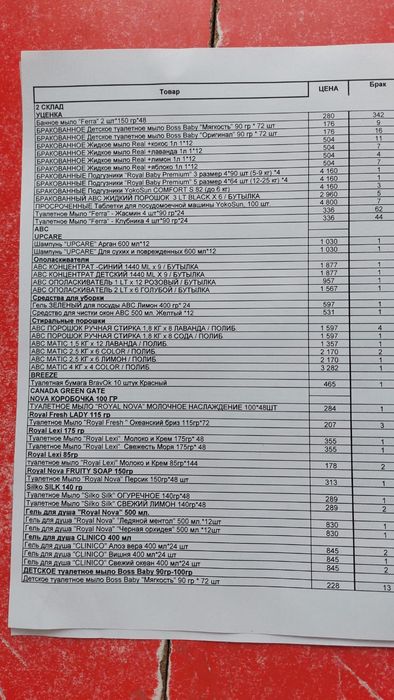 Продам Браки от склада