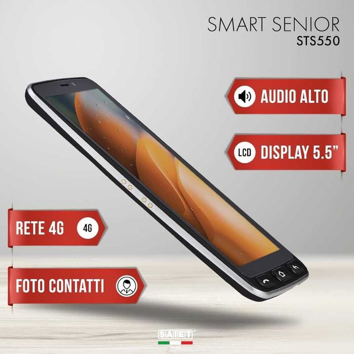 Смартфон за възрастни на български Smart Senior STS550 – SOS бутон ...