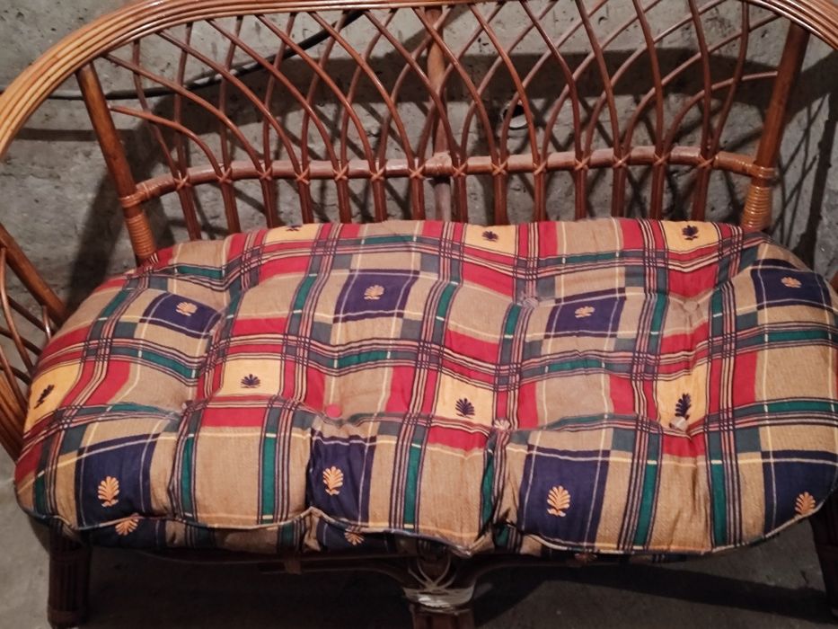 Градинска Плетена мебел диван