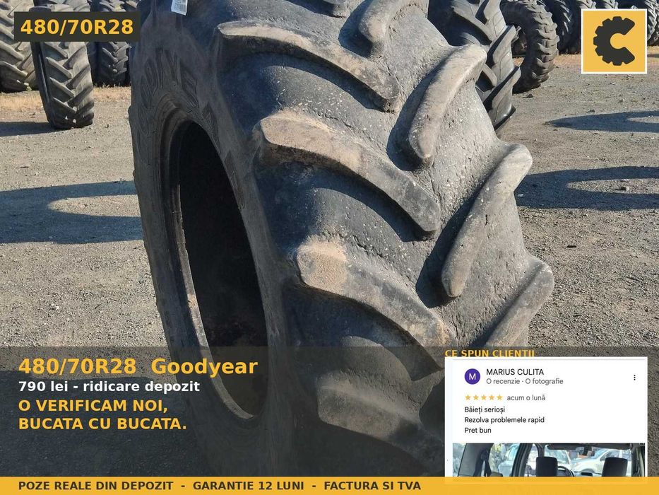 Cauciucuri 480/70R28 Goodyear Anvelope Tractor Fata SH REDUS Garantie
