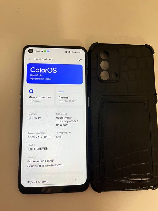 Oppo a74 128гб нету доки
