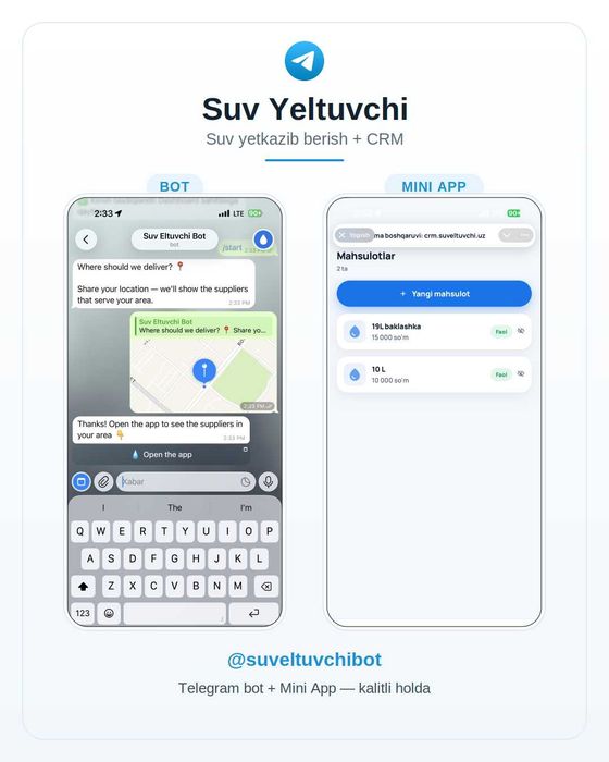 Telegram bot va Mini ilova