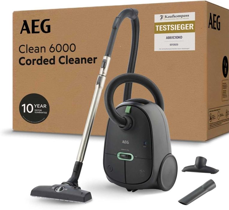 Aspirator AEG Clean 6000 cu sac, 850 W, AB61C1OKO