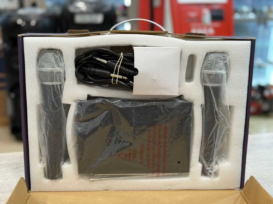 AUNA VHF-2-H – безжичен микрофонен комплект с 2 динамични микрофона