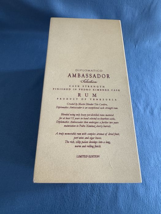 Кутия от Ром Дипломатико Амбасадор , Diplomatico Ambassador