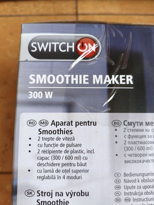 Aparat smoothie sucuri naturale, smoothie maker Switch On nou, sigilat