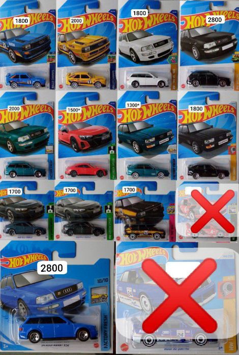 Модели Audi Hot Wheels