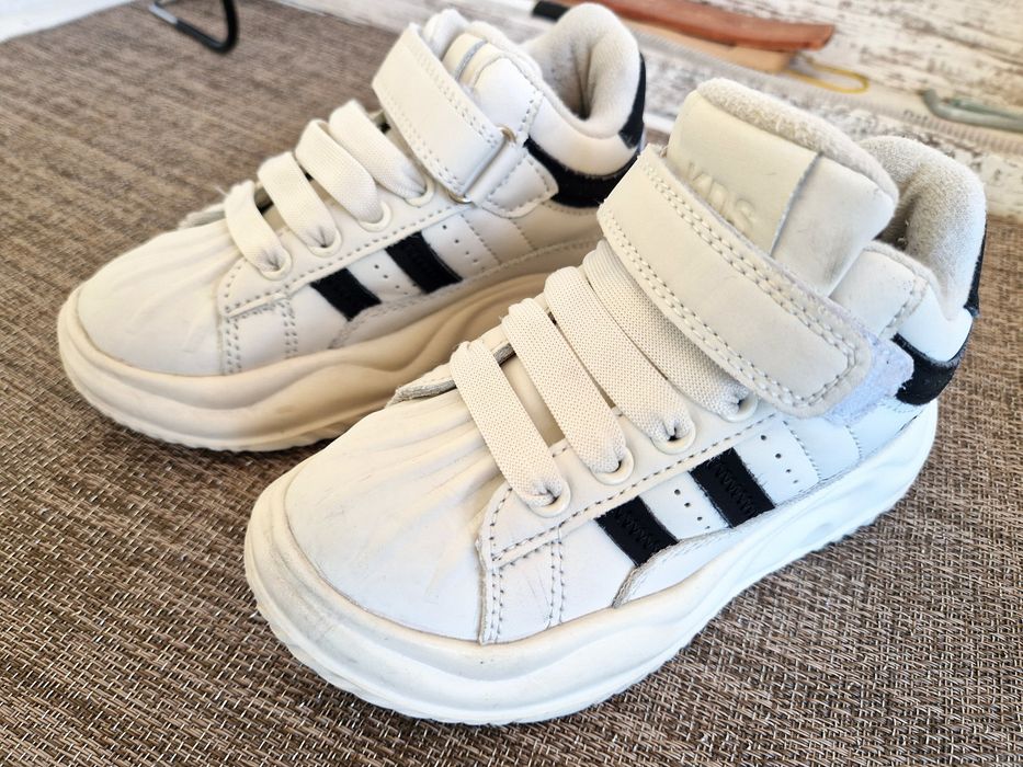 Adidași albi copii KDS - mărimea 29