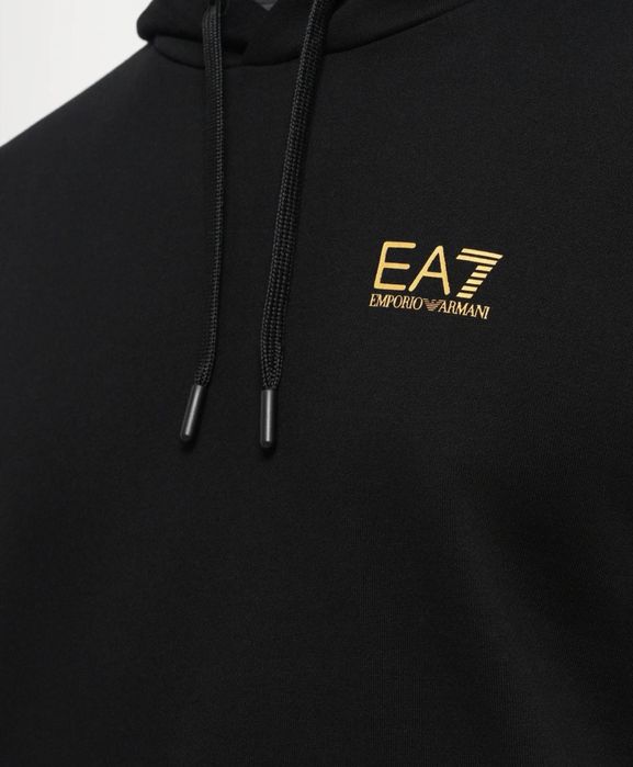 Hanorac EA7 Emporio Armani - Negru/Auriu - Mărime L - Stare Perfectă