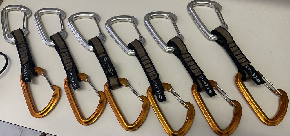 Set bucle echipate alpinism (6x) Black Diamond FreeWire Quickdraw