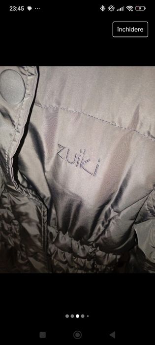 Geaca cu puf de rață zuiki