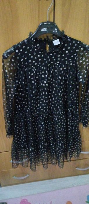 Детска черна рокля