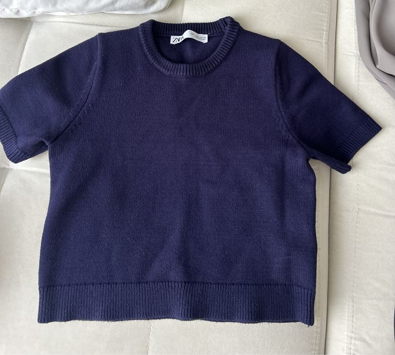 Трикотажный топ зара