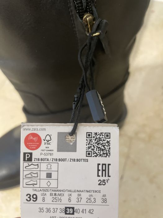 Cizme ZARA noi, piele naturala