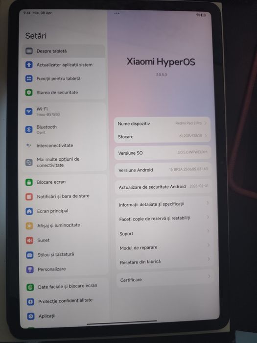 Tabletă redmi pad 2 pro 12,1 ingi 2,5k rezoluție