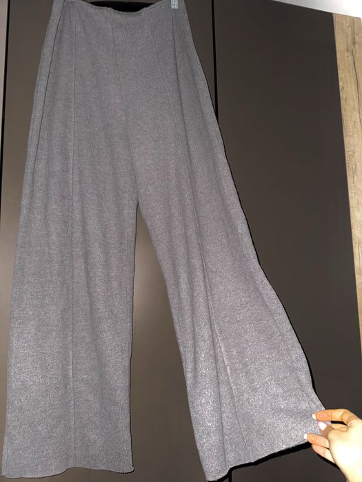pantaloni zara gri