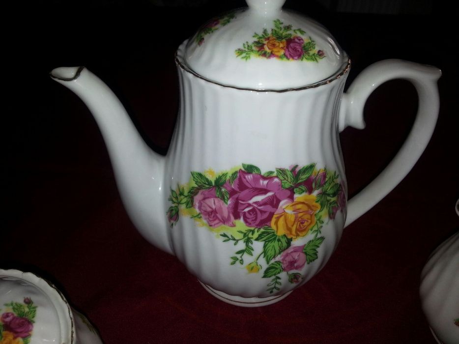 Китайский чайный сервиз позолоченный на 6 персон