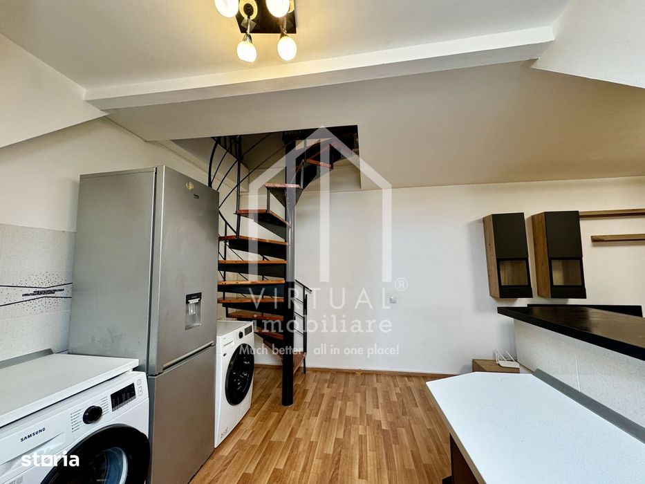 Mansarda cu 3 camere, 39mp utili+pod amenajat 25mp, balcon, V. Aaron