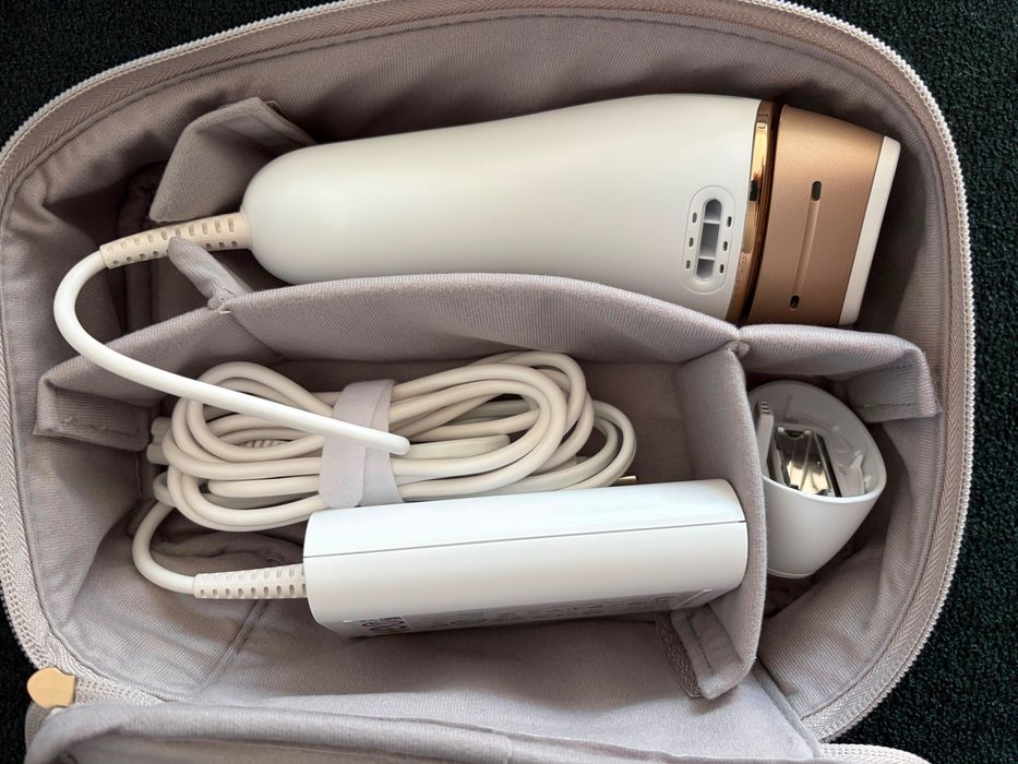Epilator IPL Braun Silk-expert PRO 5 PL5152, In Garantie - doar testat -  SkinPro 2.0, alb auriu 2 capete + Husa