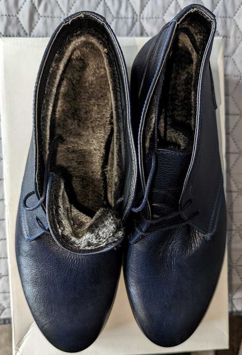 Ghete piele naturala barbatesti, imblanite, marimea 44