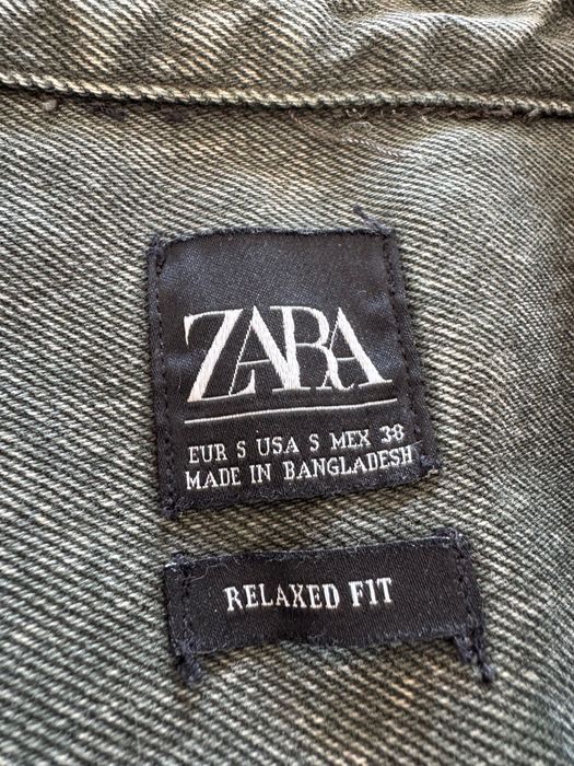 Зелена деним риза Zara