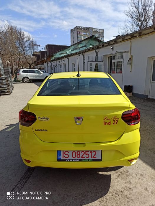 Colantare  / foliere caroserie galben taxi - Material premium