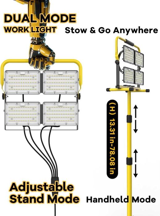 MechaniLite 26000LM LED работна светлина със стойка
