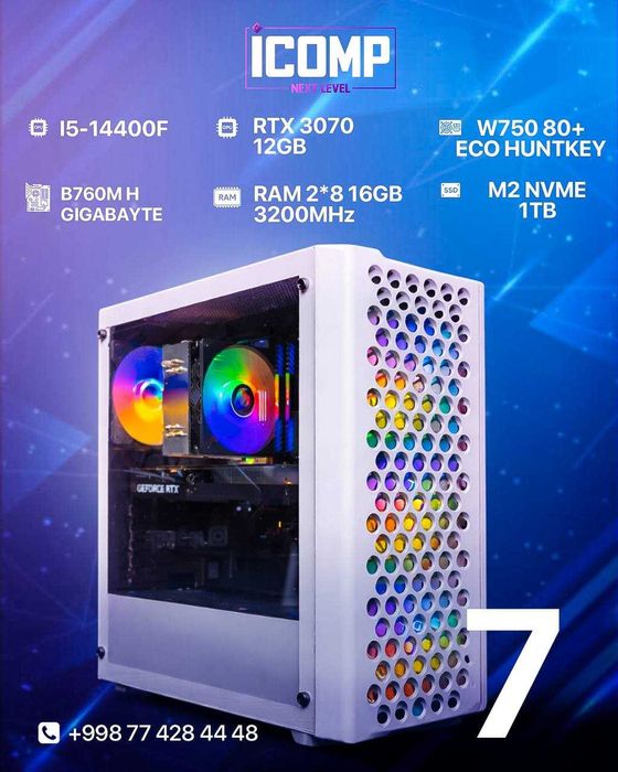 Kompyuterlar aynan siz uchun balans qilib yig‘ilgan tayyor sborkalar