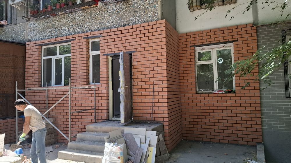 Балконга гишт терамиз кладка балкон